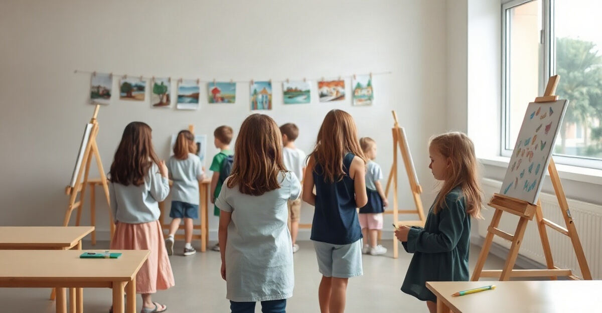 示意图(AI 生成)· 小学校园