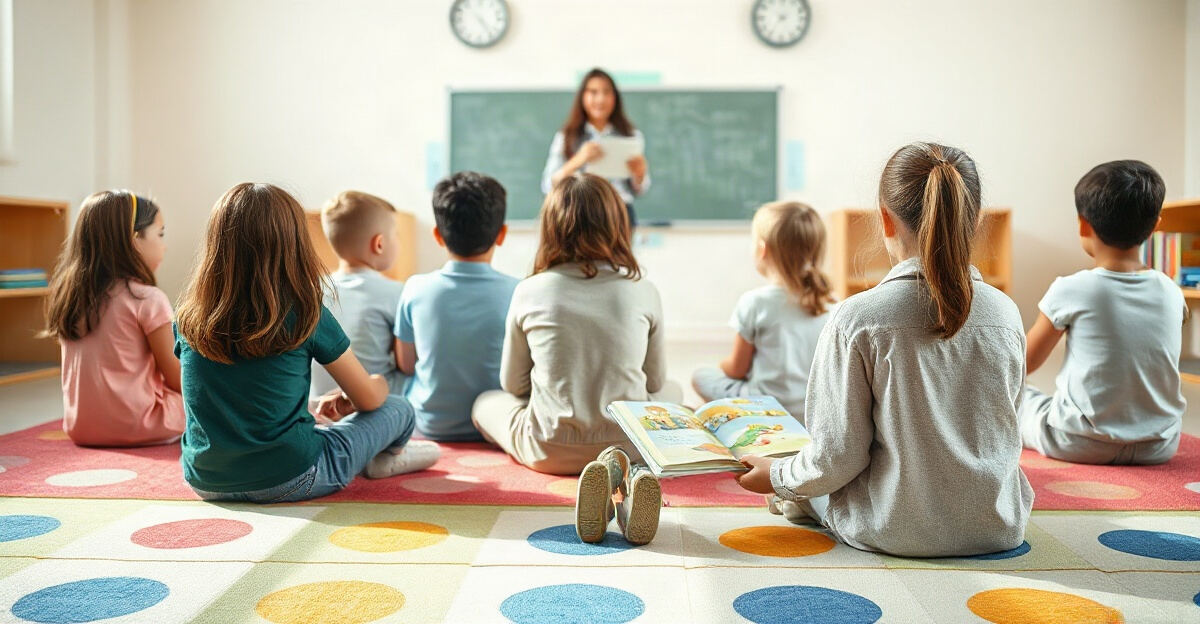 示意图(AI 生成)· 小学校园