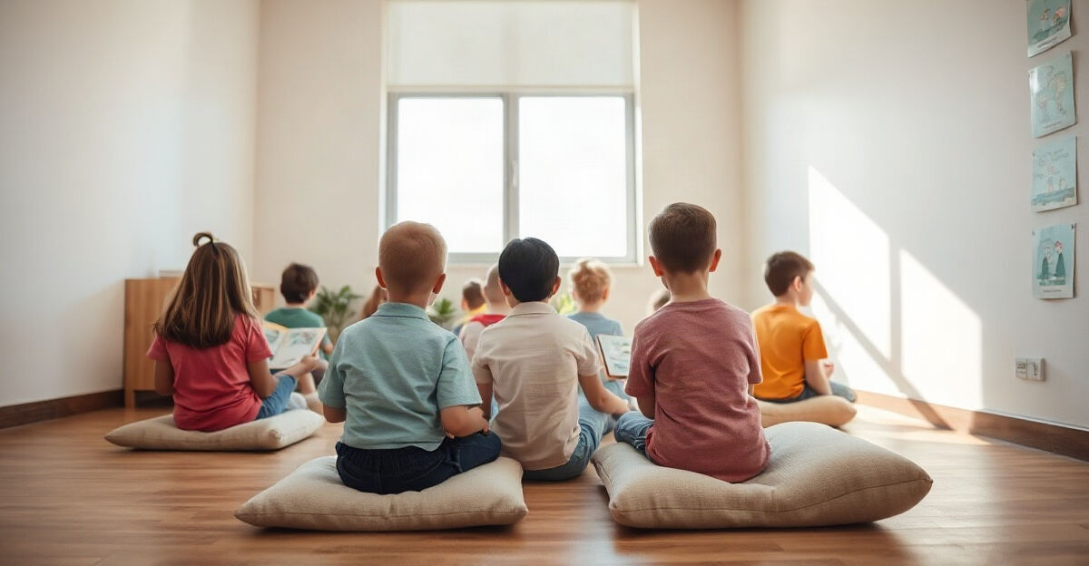 示意图(AI 生成)· 小学校园