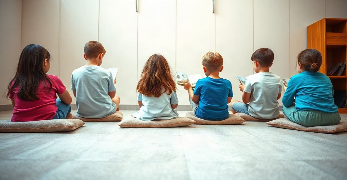 示意图(AI 生成)· 小学校园
