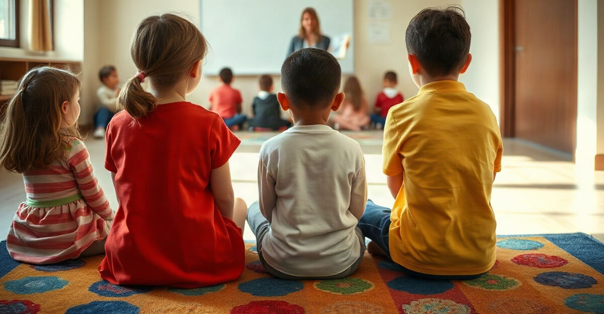 示意图(AI 生成)· 小学校园