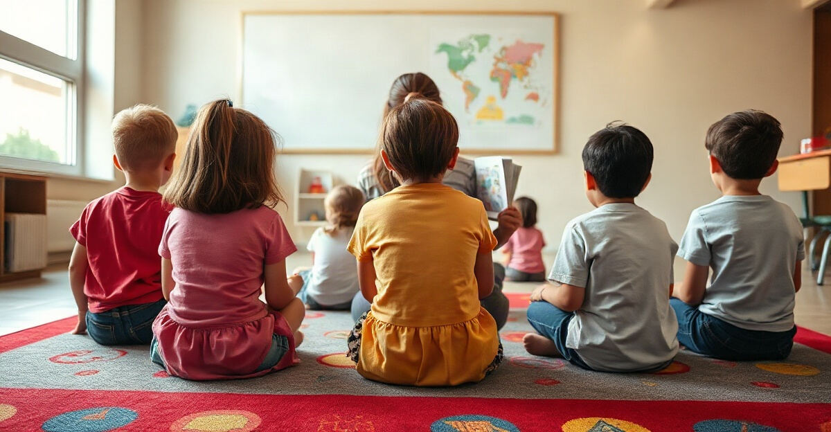 示意图（AI 生成）· 小学校园