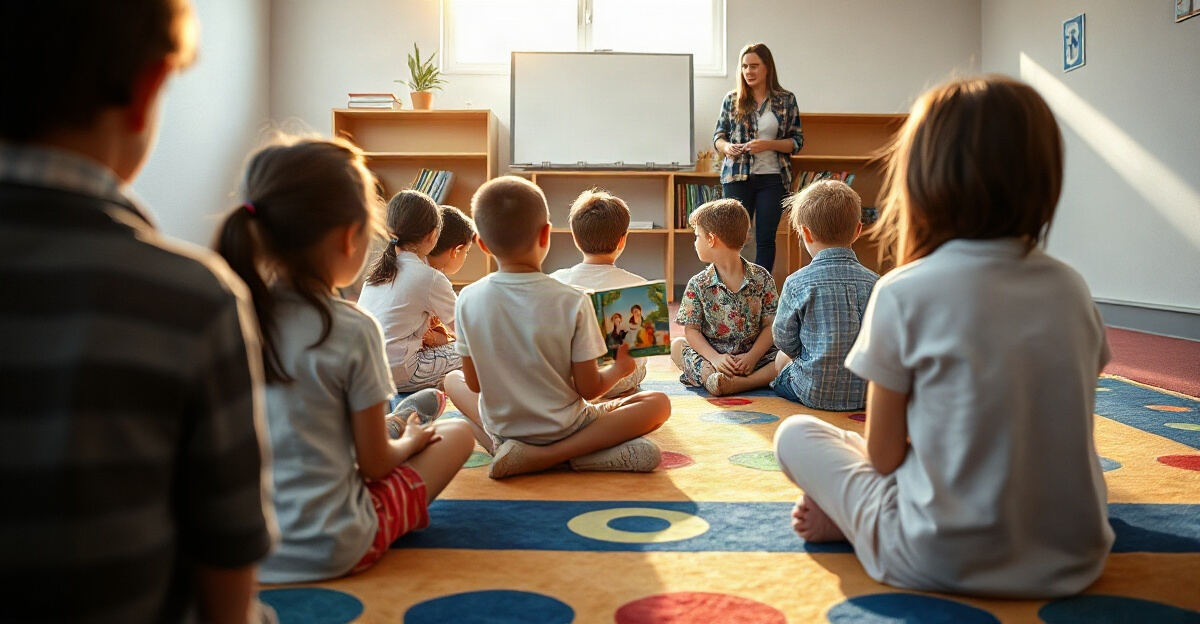 示意图（AI 生成）· 小学校园