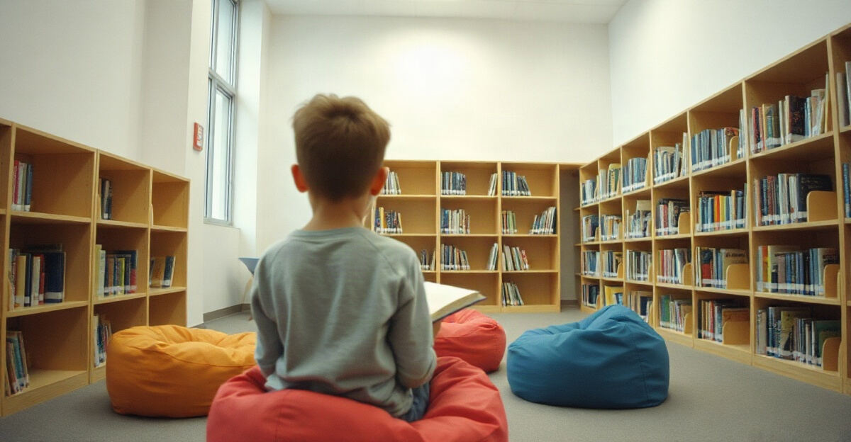 示意图（AI 生成）· 小学校园