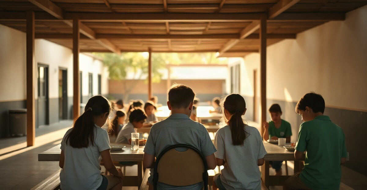 示意图(AI 生成)· 小学校园