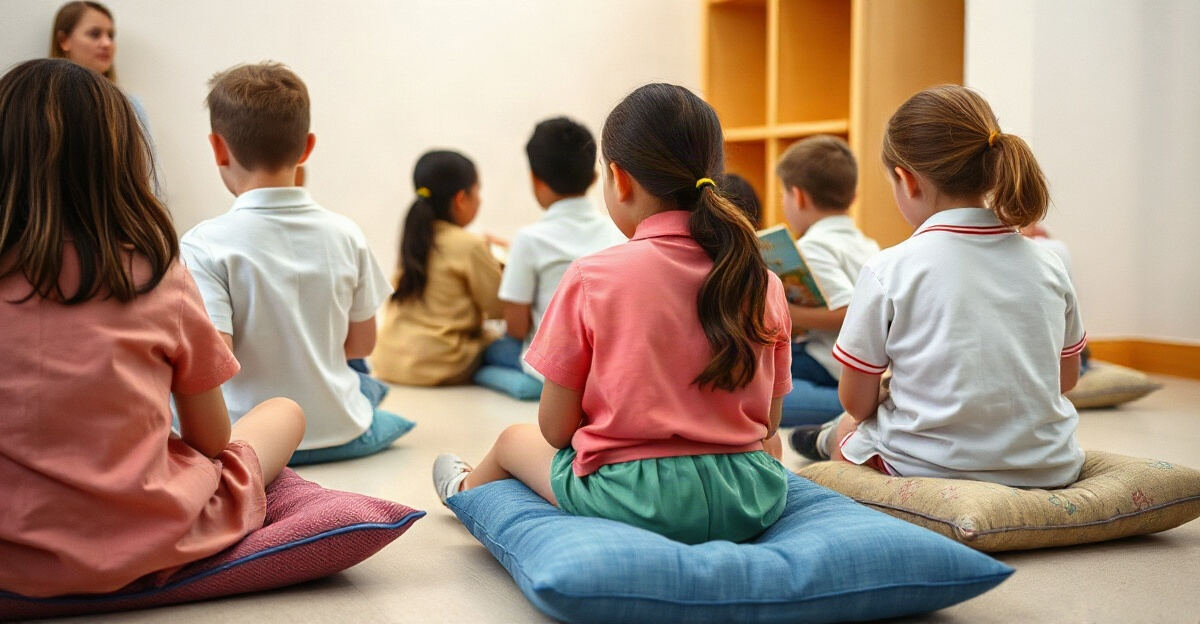 示意图(AI 生成)· 小学校园
