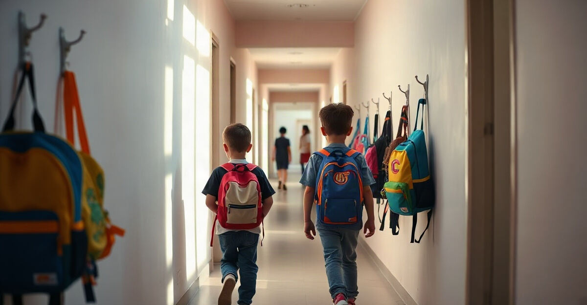 示意图(AI 生成)· 小学校园