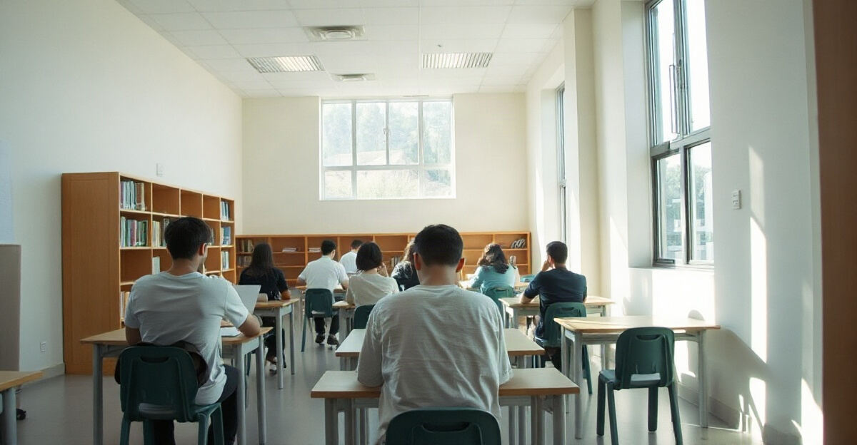 示意图（AI 生成）· 一贯制校园