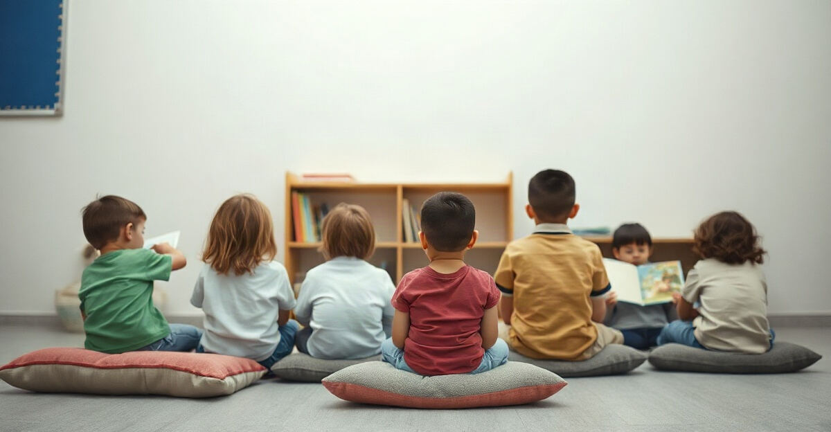 示意图（AI 生成）· 小学校园