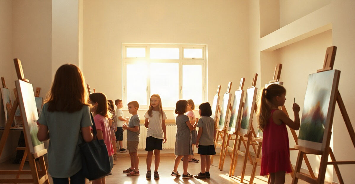 示意图（AI 生成）· 小学校园