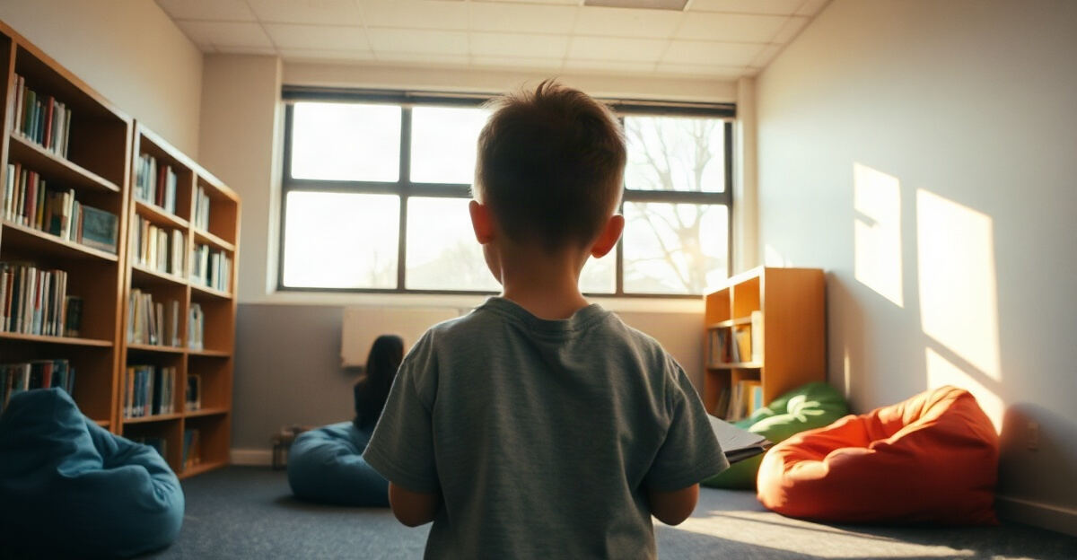 示意图（AI 生成）· 小学校园