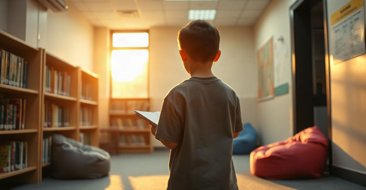 示意图（AI 生成）· 小学校园