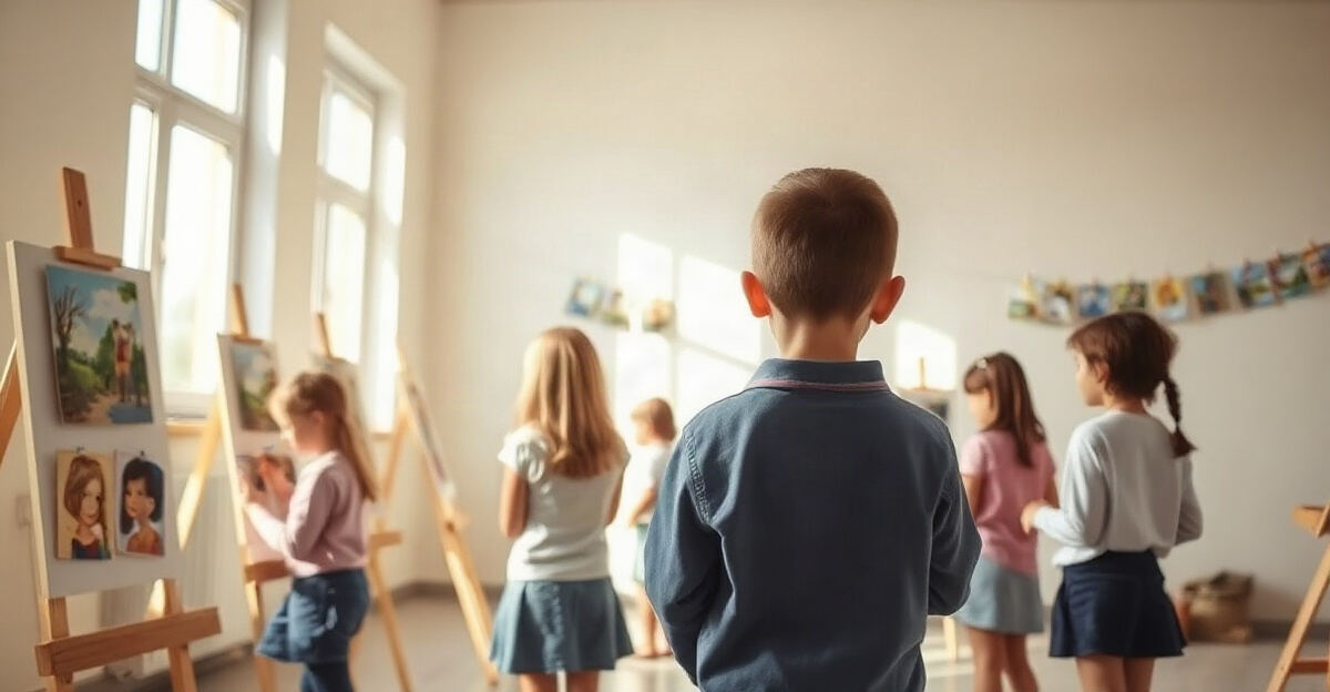 示意图(AI 生成)· 小学校园