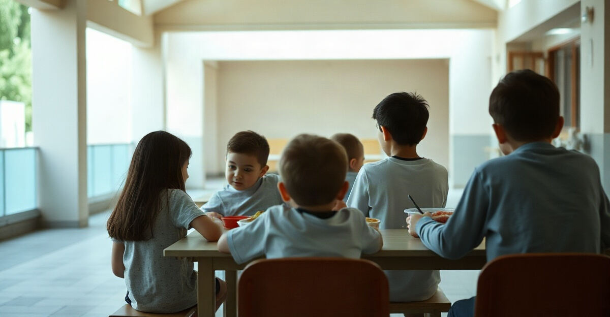 示意图(AI 生成)· 小学校园