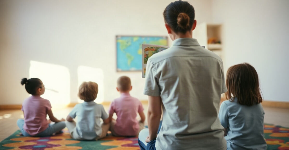 示意图（AI 生成）· 小学校园