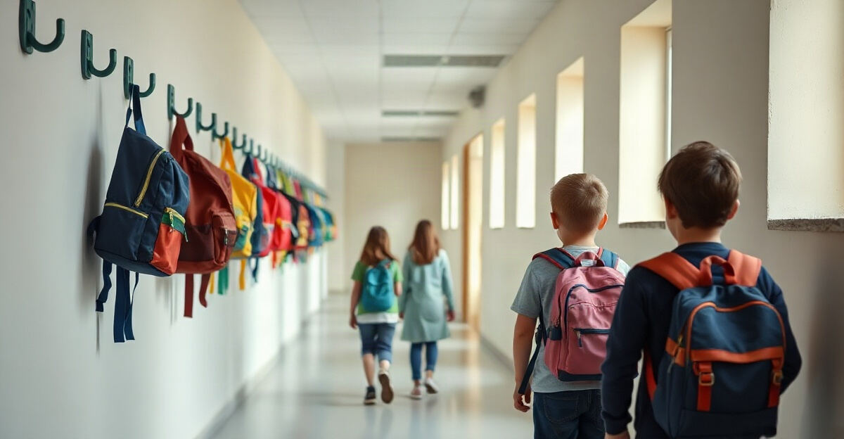 示意图(AI 生成)· 小学校园
